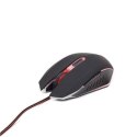 Gembird Gaming mouse, Black/red, MUSG-001-G, USB