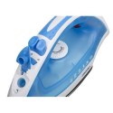 Iron Mesko MS 5023 Blue/White, 2200 W, With cord, Anti-scale system, Vertical steam function