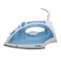 Iron Mesko MS 5023 Blue/White, 2200 W, With cord, Anti-scale system, Vertical steam function