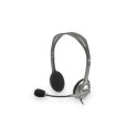 SŁUCHAWKI LOGITECH STEREO HEADSET H111 SINGLE 3.5 MM JACK GREY BUILT-IN MIKROFON