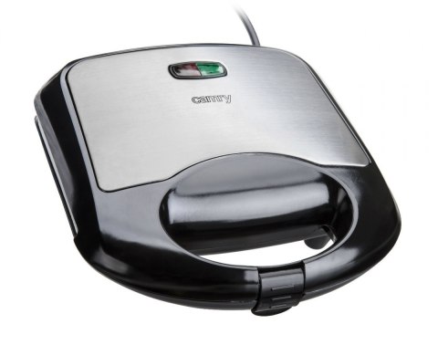 Waffle maker Camry CR 3019 Black/Inox, 700 W, Belgium, Number of waffles 2, Ceramic coating