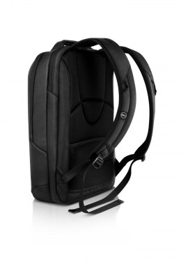 Dell Premier Slim Fits up to size 15 ", Black with metal logo, Shoulder strap, Notebook carrying backpack