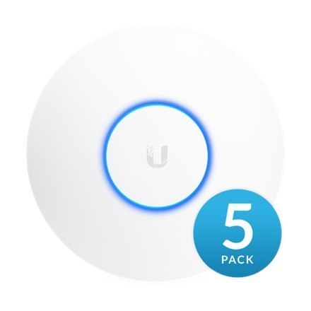 Ubiquiti UAP-AC-HD-5Pack Wave 2 Access point 1733 Mbit/s, 10/100/1000 Mbit/s, Ethernet LAN (RJ-45) ports 2, MU-MiMO Yes, PoE in,