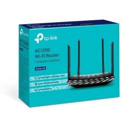 TP-LINK Router Archer C6 802.11ac, 300+867 Mbit/s, 10/100/1000 Mbit/s, Ethernet LAN (RJ-45) ports 4, MU-MiMO Yes, Antenna type 4