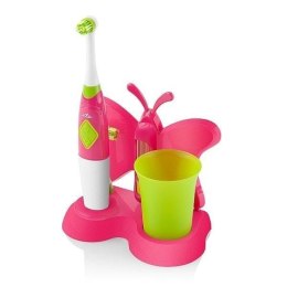 ETA Toothbrush with water cup and holder Sonetic 1294 90070 For kids, Pink / light green, 2, Number of brush heads included 2