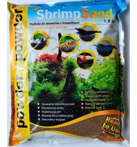 DROBNE CZARNE PODŁOŻE AQUA-ART SHRIMP SAND POWDER 1,8KG