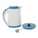 Kettle Adler AD 1244 Standard kettle, Plastic, White, 2000 W, 360° rotational base, 2.5 L